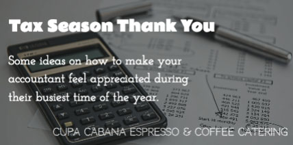 Tax Season Thank You - Cupa Cabana